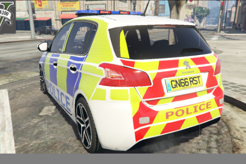 British Police 2017 Peugeot 308 ELS V